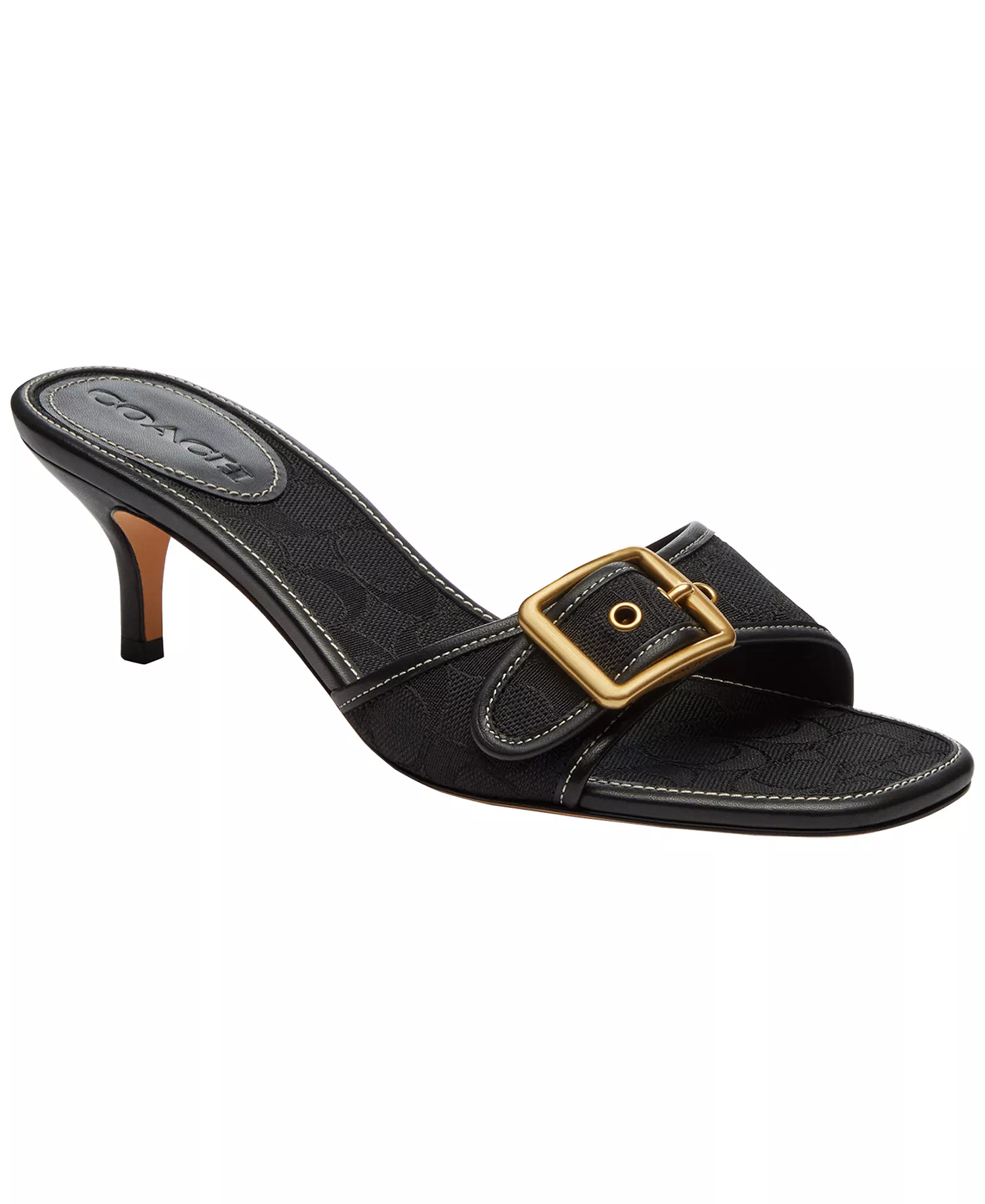 Margot Slip-On Kitten Heel Sandals