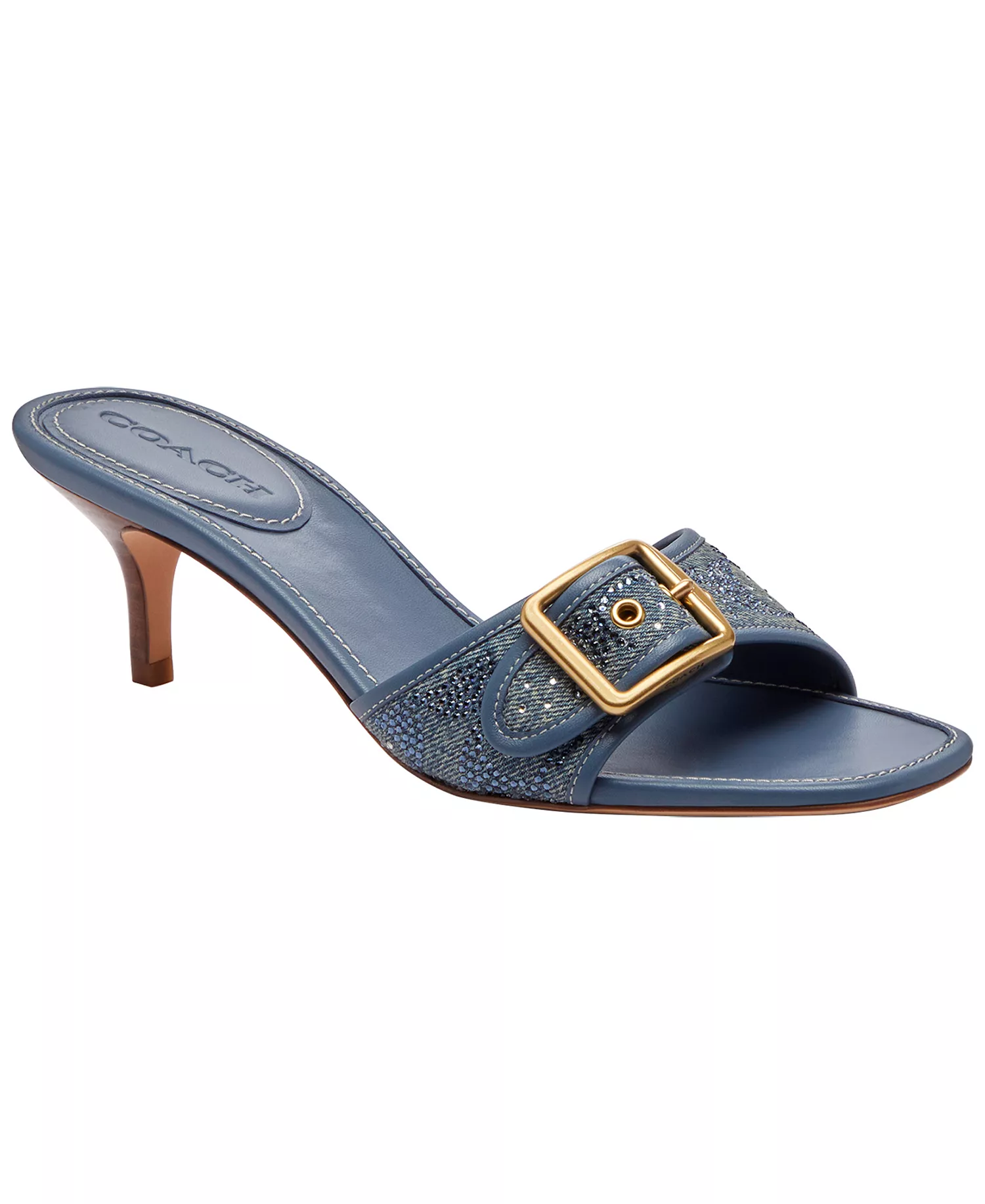 Margot Slip-On Kitten Heel Sandals