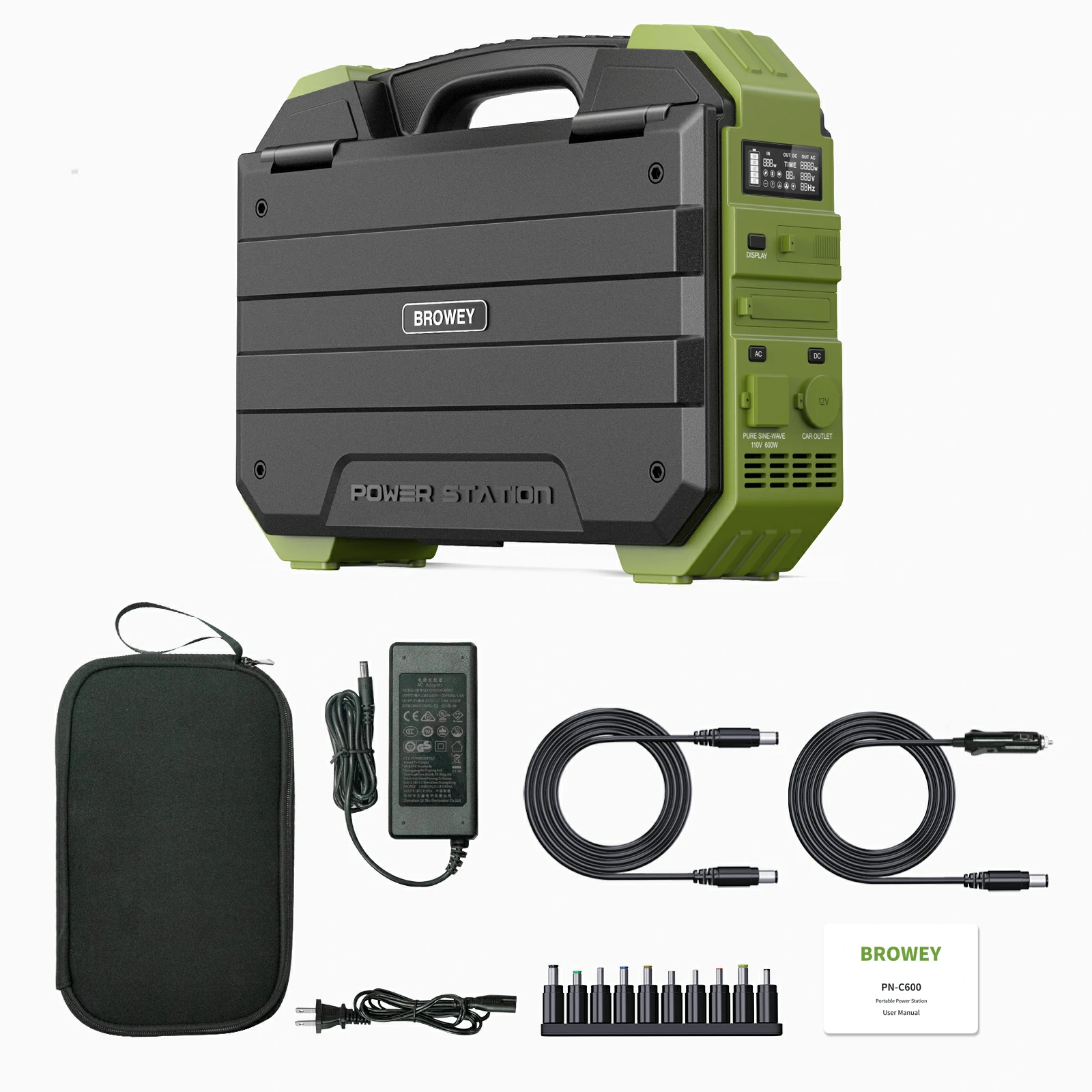 🔥Portable Power Station with Built-in Solar Panel