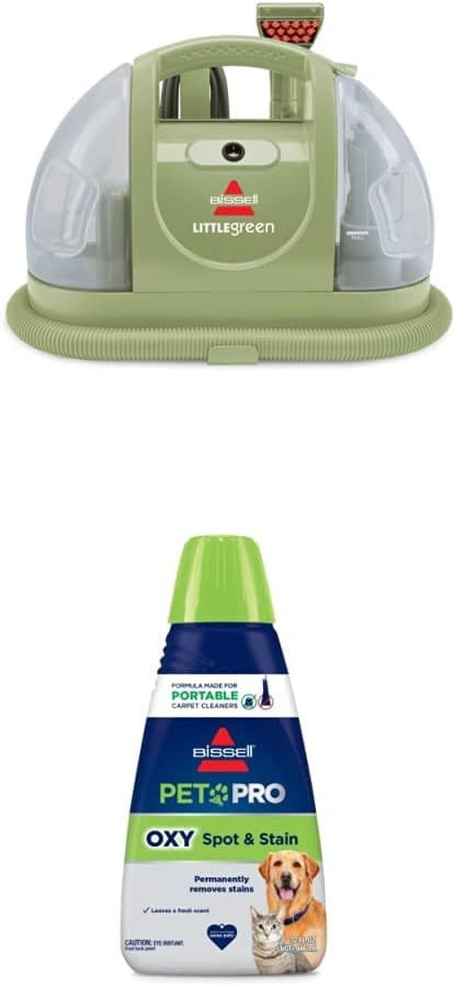 BISSELL Little Green Multi-Purpose Portable Carpet and Upholstery Cleaner, Car and Auto Detailer, with Exclusive Specialty Tools, Green, 1400B