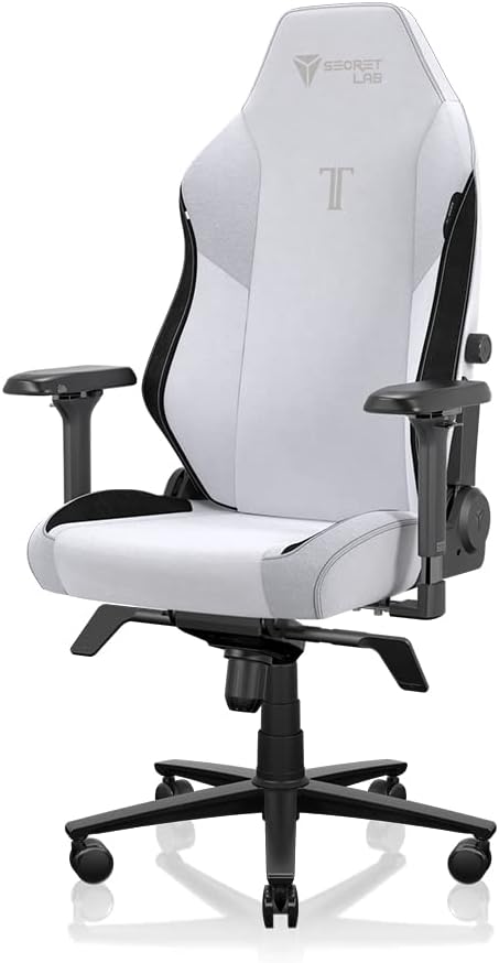 Secretlab Titan Evo Cookies & Cream Gaming Chair - Reclining, Ergonomic & Heavy Duty Computer Chair with 4D Armrests, Magnetic Head Pillow & Lumbar Support - Big and Tall 395 lbs - Gray - Fabric