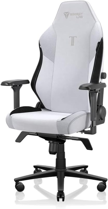 Secretlab Titan Evo Cookies & Cream Gaming Chair - Reclining, Ergonomic & Heavy Duty Computer Chair with 4D Armrests, Magnetic Head Pillow & Lumbar Support - Big and Tall 395 lbs - Gray - Fabric