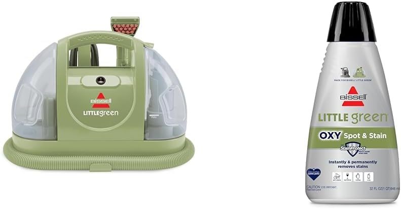 BISSELL Little Green Multi-Purpose Portable Carpet and Upholstery Cleaner, Car and Auto Detailer, with Exclusive Specialty Tools, Green, 1400B