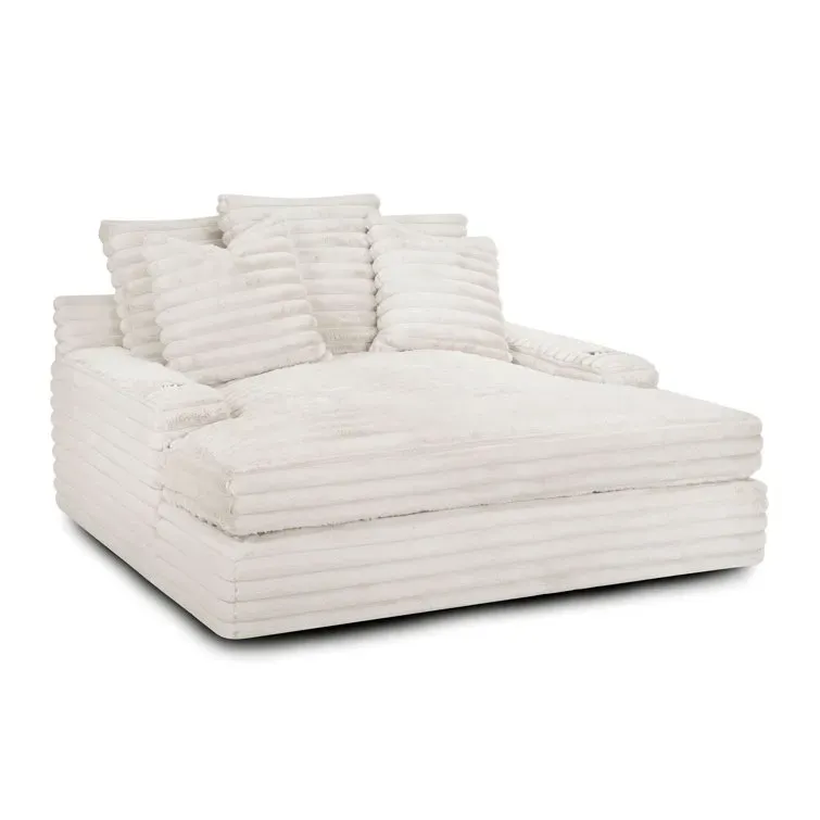 （ Last 49 items）Comfy Upholstered Chaise Lounge Sofa