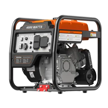 Efurden Outdoor Power Equipment 4000 WattsPortable Generator, Open Frame InverterGenerator with ECO Mode, Gas Powered, QuietOperation, Emergency Home Backup, RV Ready