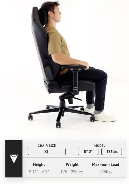 Secretlab Titan Evo Cookies & Cream Gaming Chair - Reclining, Ergonomic & Heavy Duty Computer Chair with 4D Armrests, Magnetic Head Pillow & Lumbar Support - Big and Tall 395 lbs - Gray - Fabric