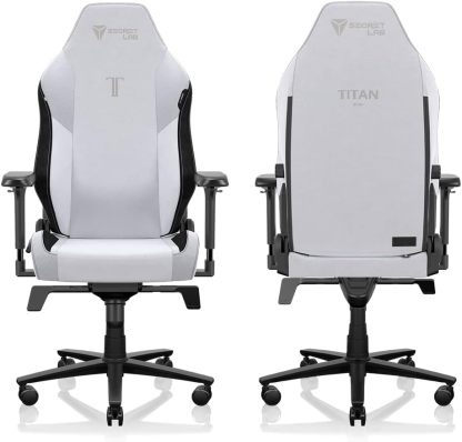Secretlab Titan Evo Cookies & Cream Gaming Chair - Reclining, Ergonomic & Heavy Duty Computer Chair with 4D Armrests, Magnetic Head Pillow & Lumbar Support - Big and Tall 395 lbs - Gray - Fabric