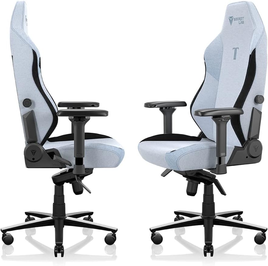 Secretlab Titan Evo Cookies & Cream Gaming Chair - Reclining, Ergonomic & Heavy Duty Computer Chair with 4D Armrests, Magnetic Head Pillow & Lumbar Support - Big and Tall 395 lbs - Gray - Fabric