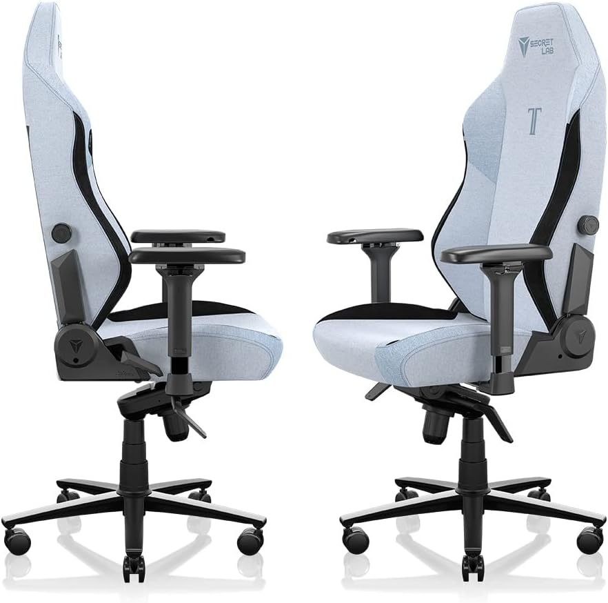 Secretlab Titan Evo Cookies & Cream Gaming Chair - Reclining, Ergonomic & Heavy Duty Computer Chair with 4D Armrests, Magnetic Head Pillow & Lumbar Support - Big and Tall 395 lbs - Gray - Fabric