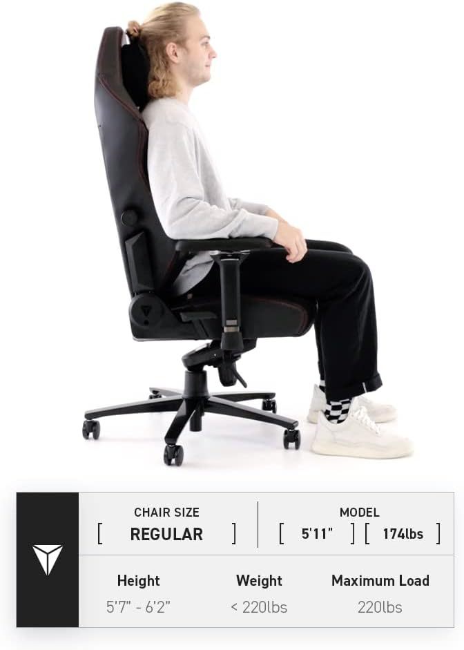 Secretlab Titan Evo Cookies & Cream Gaming Chair - Reclining, Ergonomic & Heavy Duty Computer Chair with 4D Armrests, Magnetic Head Pillow & Lumbar Support - Big and Tall 395 lbs - Gray - Fabric