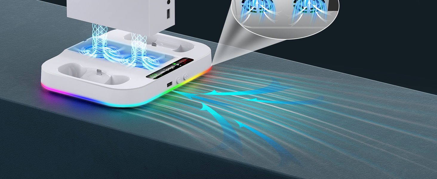 xbox series s stand with fan