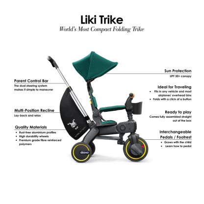 🛴Premium Foldable Trike for Toddlers, Toddler Tricycle Stroller
