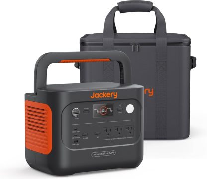 Jackery Explorer 1000 v2 Portable Power Station,1070Wh LiFePO4 Battery,1500W AC/100W USB-C Output, 1 Hr Fast Charge, Solar Generator for Camping,Emergency, RV, Off-Grid Living(Solar Panel Optional)