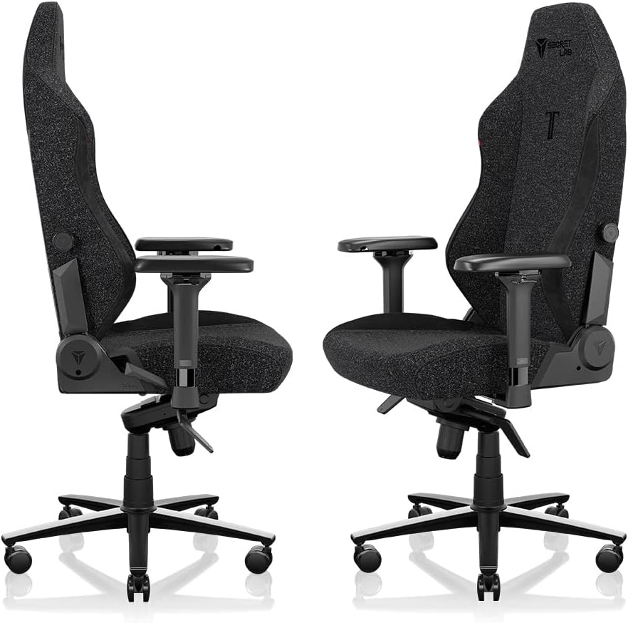 Secretlab Titan Evo Cookies & Cream Gaming Chair - Reclining, Ergonomic & Heavy Duty Computer Chair with 4D Armrests, Magnetic Head Pillow & Lumbar Support - Big and Tall 395 lbs - Gray - Fabric