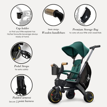 🛴Premium Foldable Trike for Toddlers, Toddler Tricycle Stroller