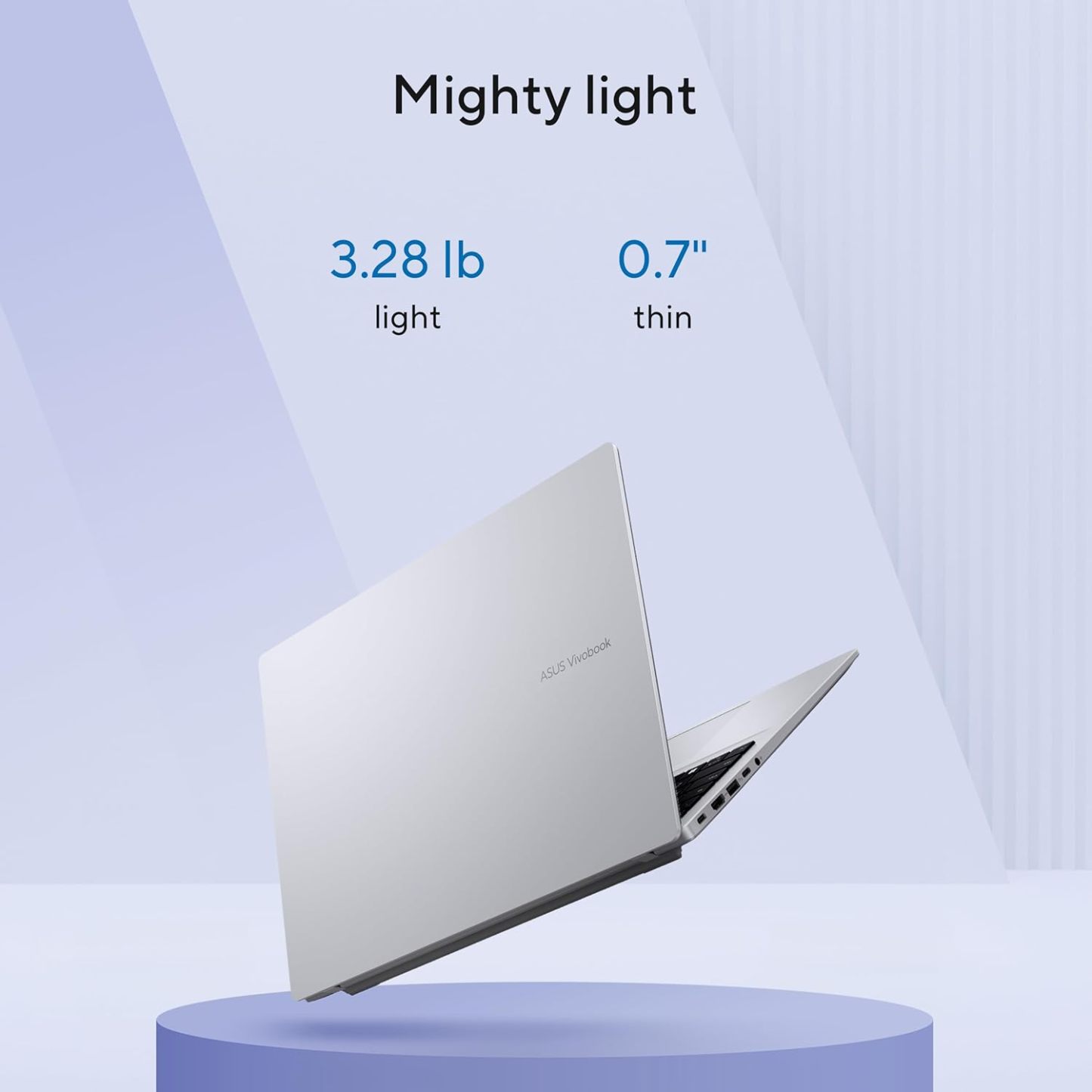  Vivobook 14 Laptop, 14” WUXGA 60Hz Display, Qualcomm Snapdragon X, Qualcomm Adreno GPU, 16GB RAM, 512GB SSD, Windows 11, Cool Silver, X1407QA-BS56