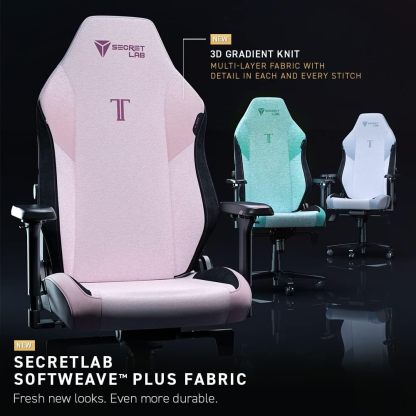 Secretlab Titan Evo Cookies & Cream Gaming Chair - Reclining, Ergonomic & Heavy Duty Computer Chair with 4D Armrests, Magnetic Head Pillow & Lumbar Support - Big and Tall 395 lbs - Gray - Fabric