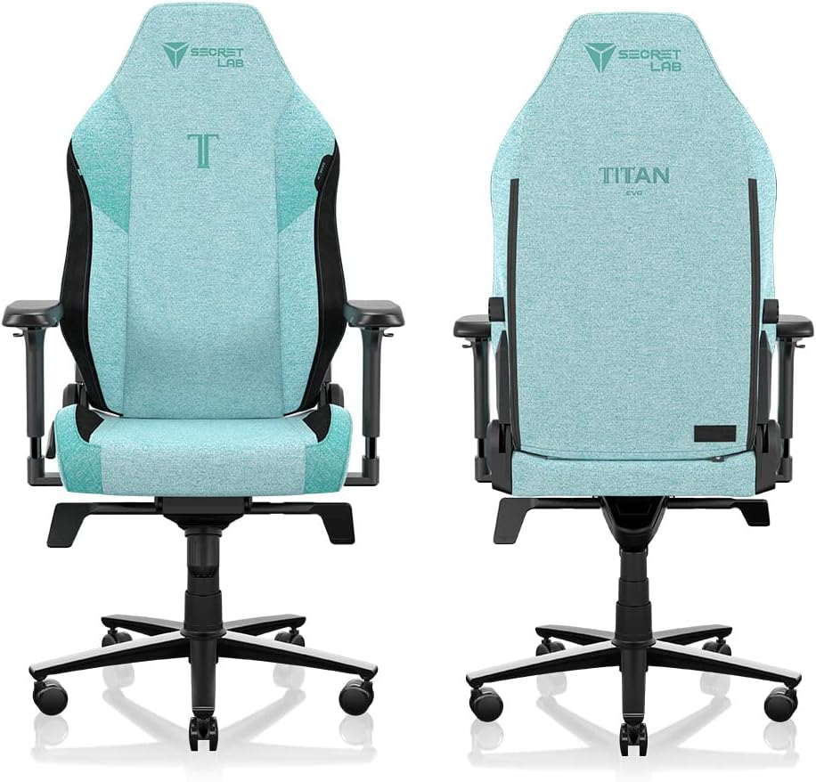 Secretlab Titan Evo Cookies & Cream Gaming Chair - Reclining, Ergonomic & Heavy Duty Computer Chair with 4D Armrests, Magnetic Head Pillow & Lumbar Support - Big and Tall 395 lbs - Gray - Fabric