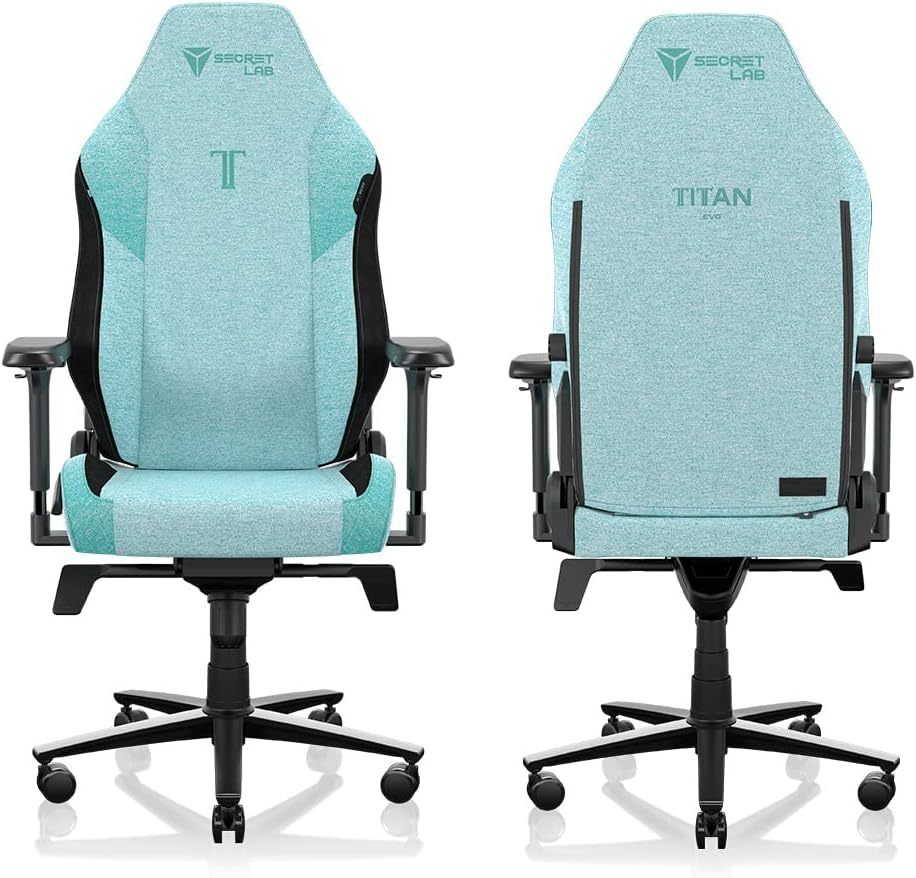 Secretlab Titan Evo Cookies & Cream Gaming Chair - Reclining, Ergonomic & Heavy Duty Computer Chair with 4D Armrests, Magnetic Head Pillow & Lumbar Support - Big and Tall 395 lbs - Gray - Fabric