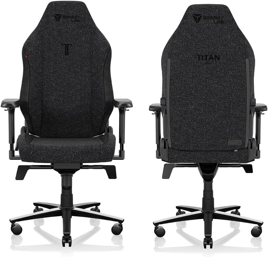 Secretlab Titan Evo Cookies & Cream Gaming Chair - Reclining, Ergonomic & Heavy Duty Computer Chair with 4D Armrests, Magnetic Head Pillow & Lumbar Support - Big and Tall 395 lbs - Gray - Fabric