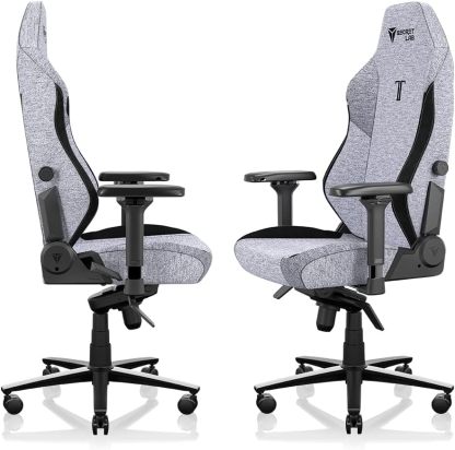 Secretlab Titan Evo Cookies & Cream Gaming Chair - Reclining, Ergonomic & Heavy Duty Computer Chair with 4D Armrests, Magnetic Head Pillow & Lumbar Support - Big and Tall 395 lbs - Gray - Fabric