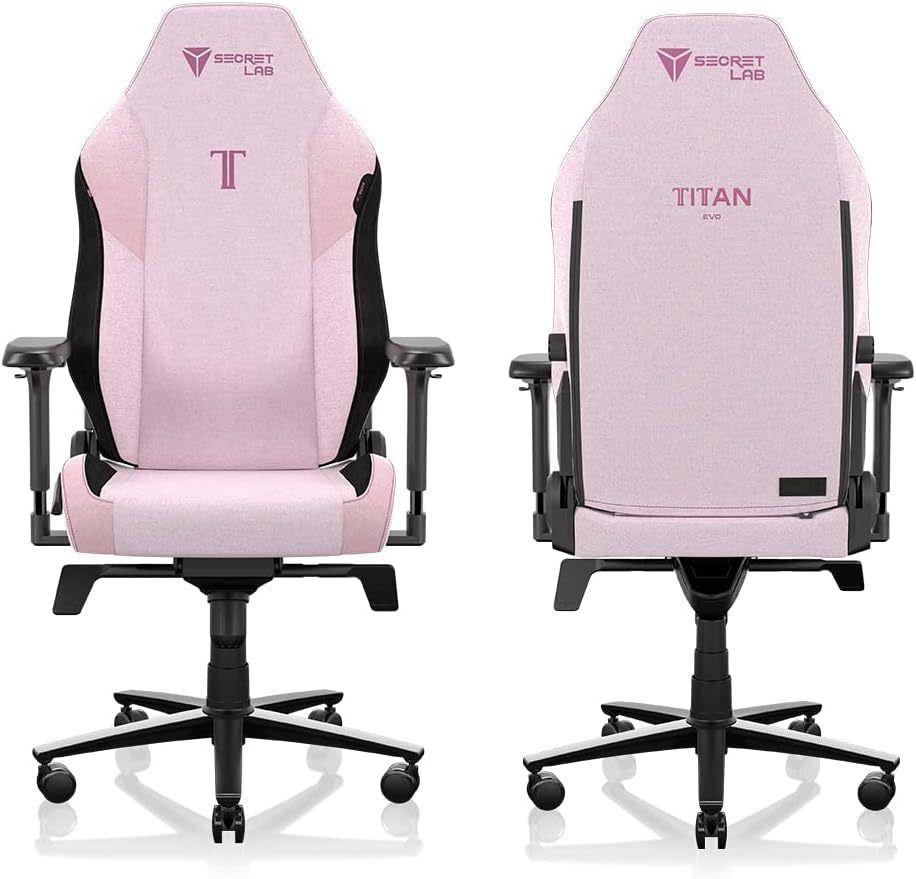 Secretlab Titan Evo Cookies & Cream Gaming Chair - Reclining, Ergonomic & Heavy Duty Computer Chair with 4D Armrests, Magnetic Head Pillow & Lumbar Support - Big and Tall 395 lbs - Gray - Fabric