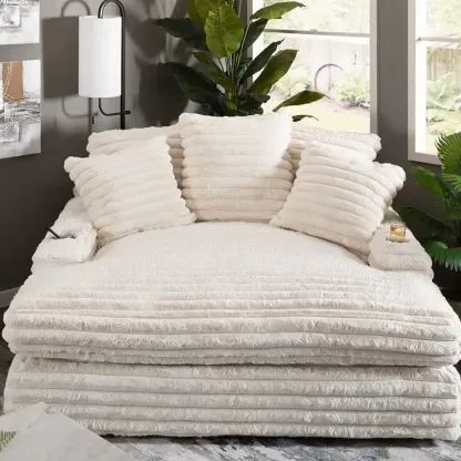 （ Last 49 items）Comfy Upholstered Chaise Lounge Sofa