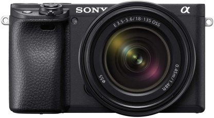 Alpha a6400 Mirrorless Camera: Compact APS-C Interchangeable Lens Digital Camera with Real-Time Eye Auto Focus, 4K Video, Flip Screen & 18-135mm Lens - E Mount Compatible Cameras - ILCE-6400M/B
