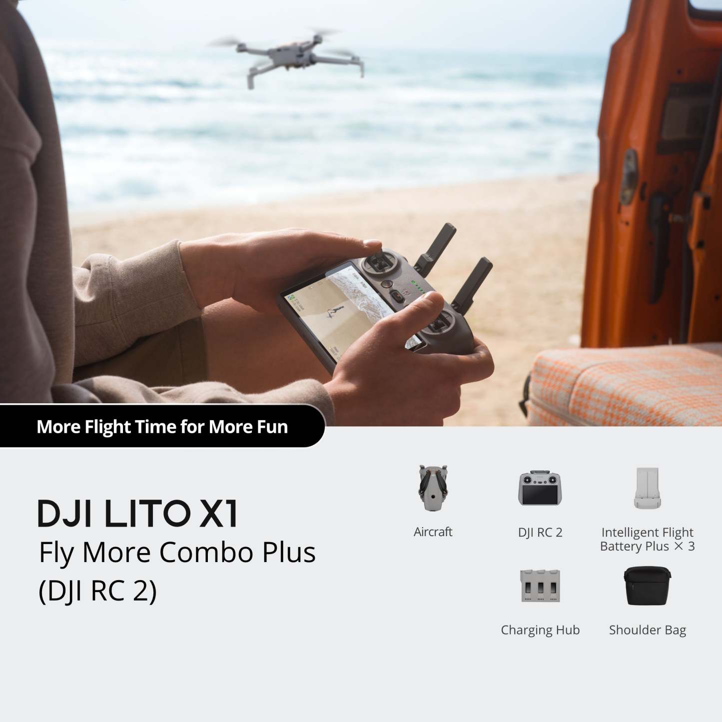Lito X1 Drone Fly More Combo Plus with RC 2 Controller