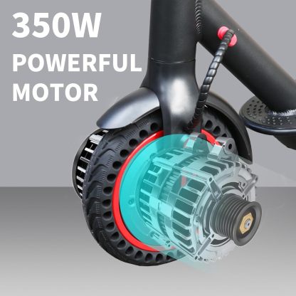 LuvTour Electric Scooter Adult, ES-S3 PRO E Scooters Max. 40km Range, Foldable Electric Scooters with APP, Double Braking System