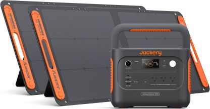 Jackery Explorer 1000 v2 Portable Power Station,1070Wh LiFePO4 Battery,1500W AC/100W USB-C Output, 1 Hr Fast Charge, Solar Generator for Camping,Emergency, RV, Off-Grid Living(Solar Panel Optional)