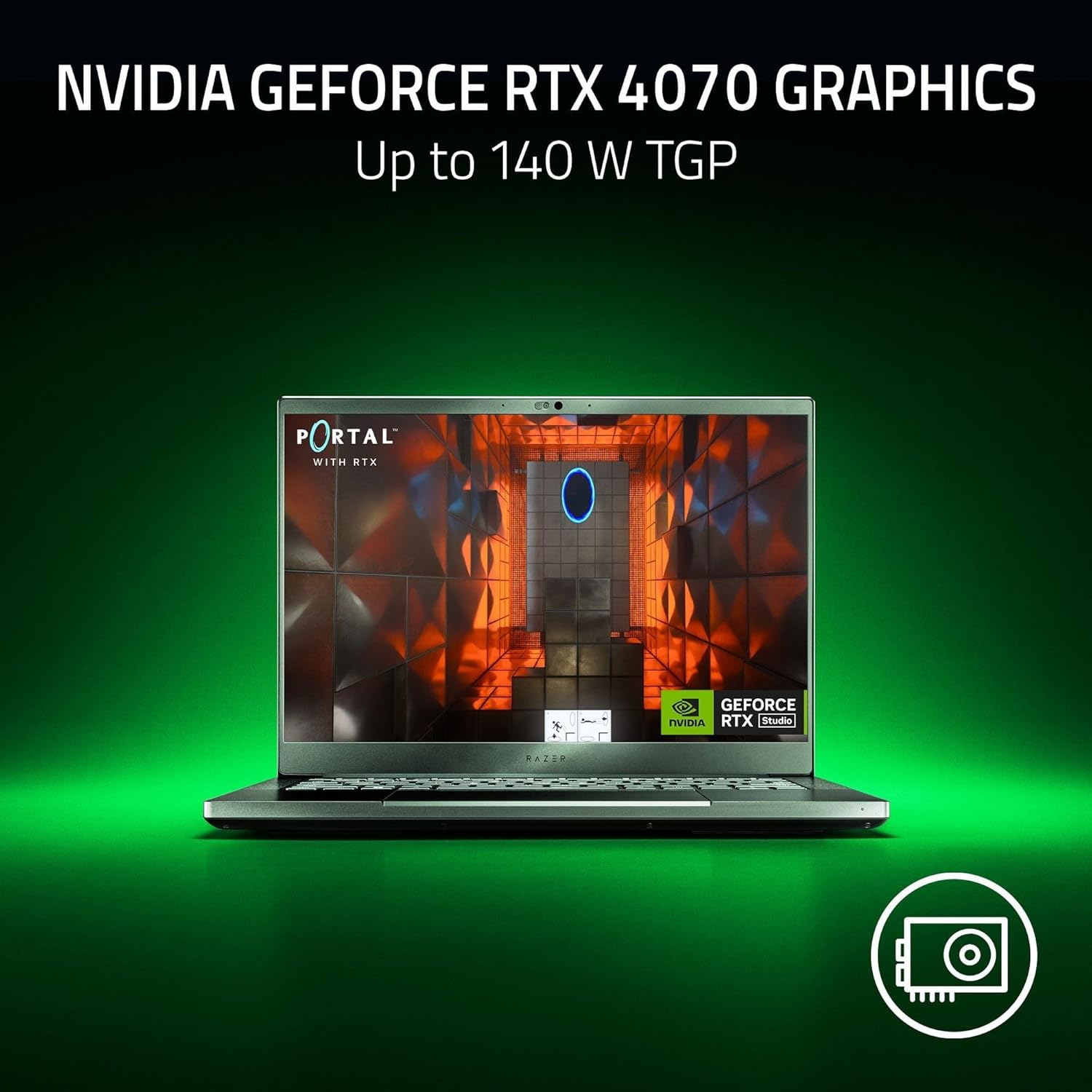 Blade 14 Gaming Laptop: AMD Ryzen 9 7940HS CPU - NVIDIA GeForce RTX 4070 GPU - 14" 16:10 QHD+ 240Hz -16GB DDR5 RAM - 1TB SSD - Windows 11 - Vapor Chamber Cooling - Chroma RGB