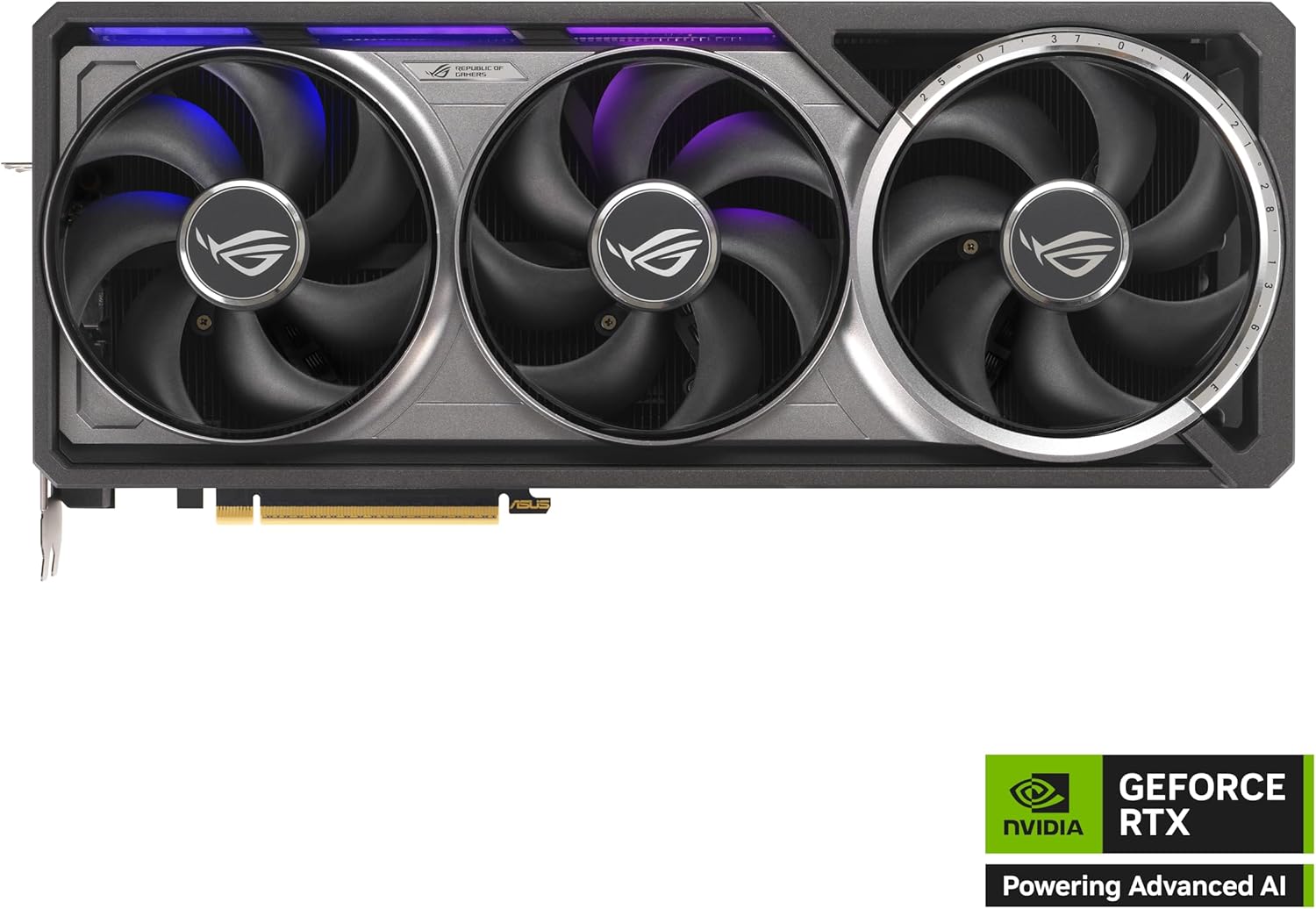  ROG Astral GeForce RTX™ 5080 OC Edition Gaming Graphics Card (PCIe® 5.0, 16GB GDDR7, HDMI®/DP 2.1, 3.8-Slot, 4-Fan Design, Axial-tech Fans, Patented Vapor Chamber, Phase-Change GPU Thermal pad)