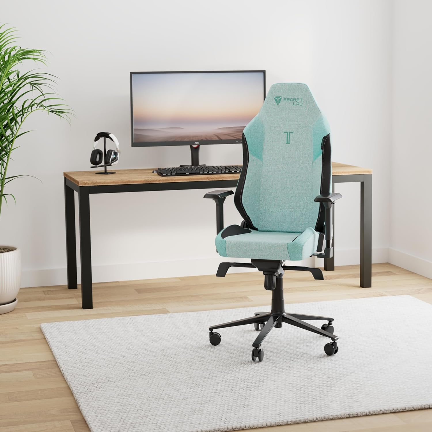 Secretlab Titan Evo Cookies & Cream Gaming Chair - Reclining, Ergonomic & Heavy Duty Computer Chair with 4D Armrests, Magnetic Head Pillow & Lumbar Support - Big and Tall 395 lbs - Gray - Fabric