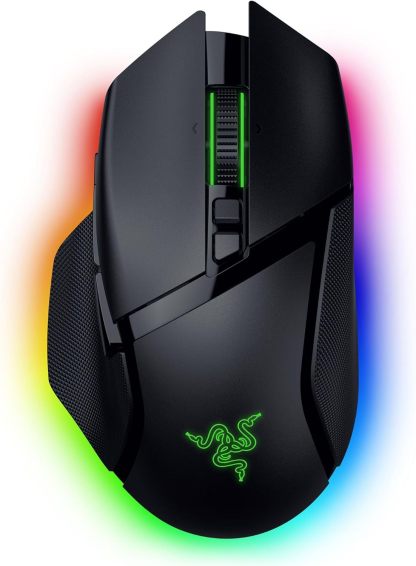  Basilisk V3 Pro 35K Wireless Gaming Mouse: HyperScroll Tilt Wheel - 35K DPI Optical Sensor Gen 2-13 Customizable Controls - Chroma RGB - Optical Switches Gen 3 - Up to 140 Hr Battery - Black