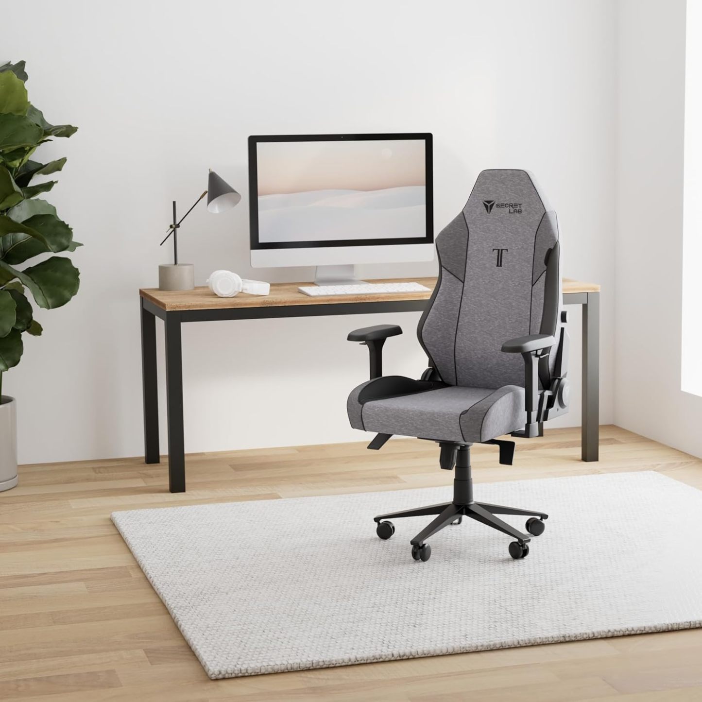 Secretlab Titan Evo Cookies & Cream Gaming Chair - Reclining, Ergonomic & Heavy Duty Computer Chair with 4D Armrests, Magnetic Head Pillow & Lumbar Support - Big and Tall 395 lbs - Gray - Fabric