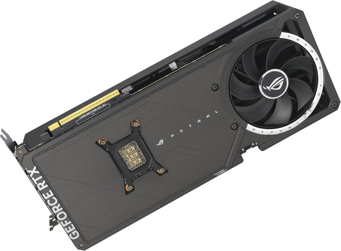  ROG Astral GeForce RTX™ 5080 OC Edition Gaming Graphics Card (PCIe® 5.0, 16GB GDDR7, HDMI®/DP 2.1, 3.8-Slot, 4-Fan Design, Axial-tech Fans, Patented Vapor Chamber, Phase-Change GPU Thermal pad)