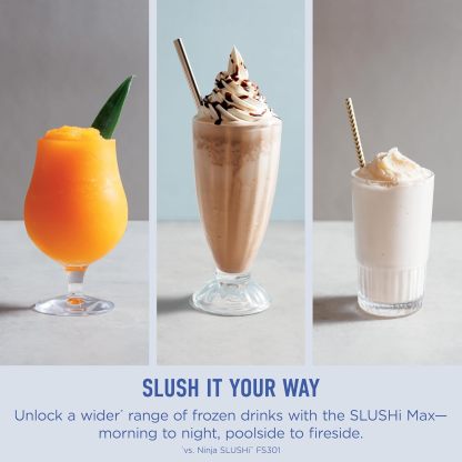 Ninja SLUSHi Max | XXL Smart Frozen Drink Maker | Exclusive Smart Technology | Party-Sized 150oz Capacity | No Ice Needed | 6 Programs | Perfect Temp & Texture up to 12 hours | Soft Sage | FS605SG