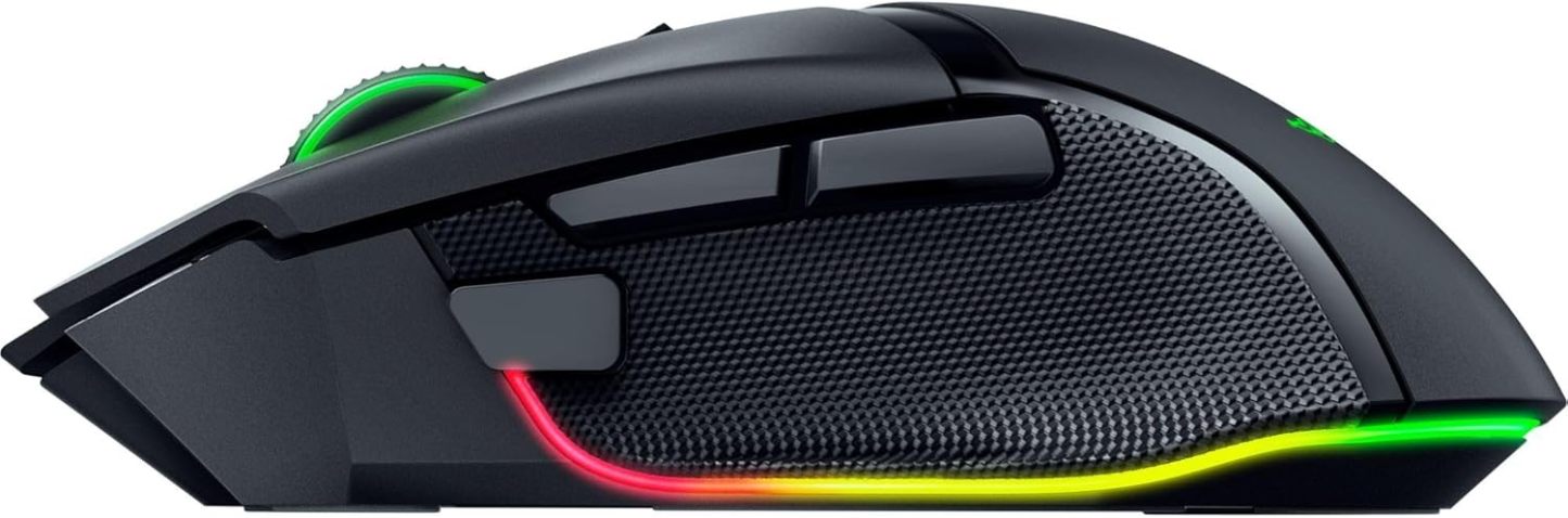  Basilisk V3 Pro 35K Wireless Gaming Mouse: HyperScroll Tilt Wheel - 35K DPI Optical Sensor Gen 2-13 Customizable Controls - Chroma RGB - Optical Switches Gen 3 - Up to 140 Hr Battery - Black