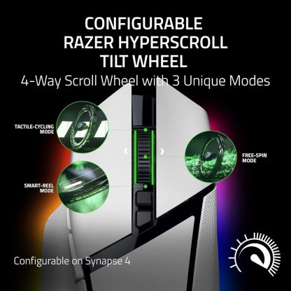  Basilisk V3 Pro 35K Wireless Gaming Mouse: HyperScroll Tilt Wheel - 35K DPI Optical Sensor Gen 2-13 Customizable Controls - Chroma RGB - Optical Switches Gen 3 - Up to 140 Hr Battery - Black