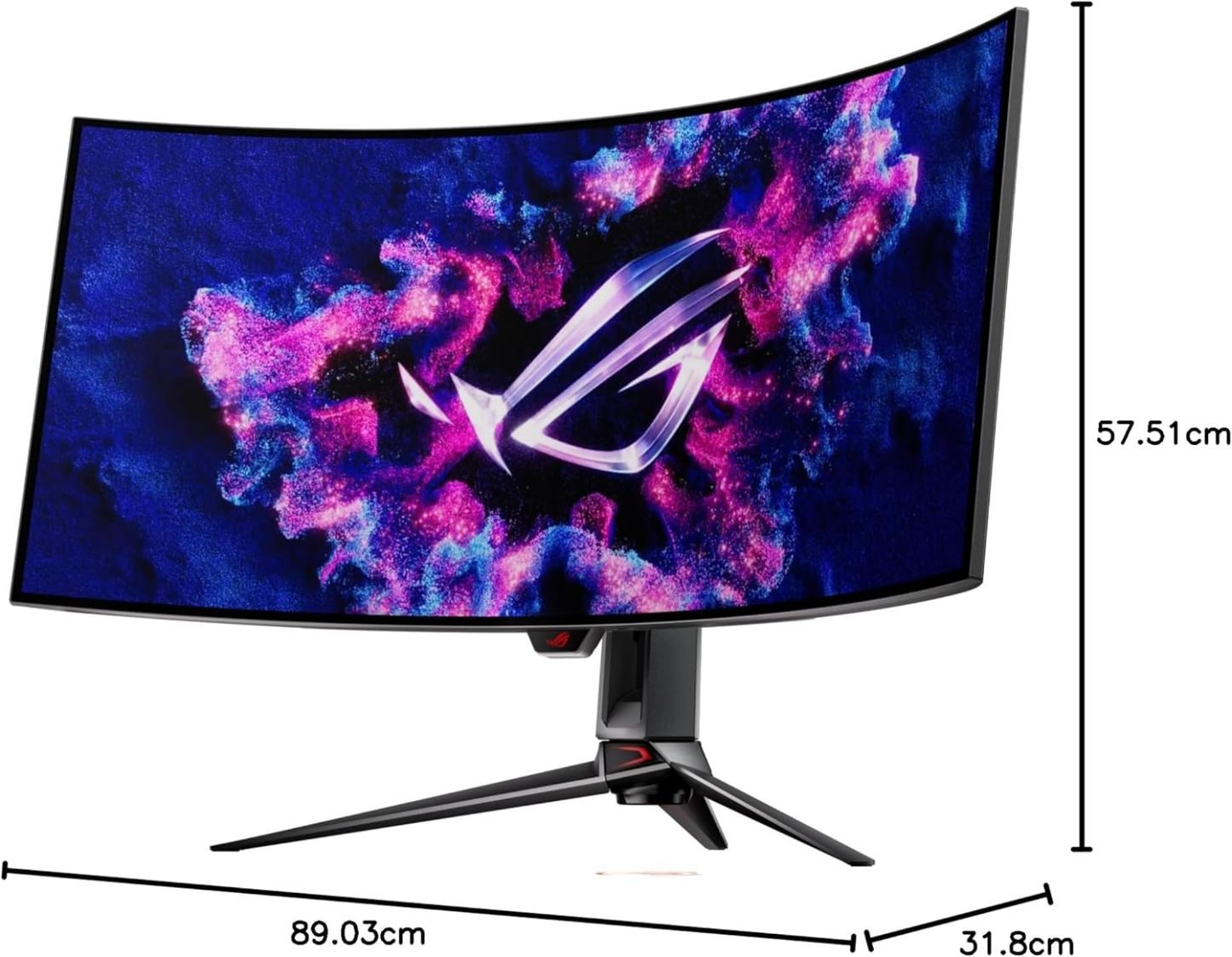  ROG Swift 27” 4K QD-OLED Gaming Monitor (PG27UCDM) - 240Hz, 0.03ms, Custom Heatsink, Neo Proximity Sensor, G-SYNC Compatible, 99% DCI-P3, True 10-bit color, DisplayPort 2.1a UHBR20, 3 yr warranty