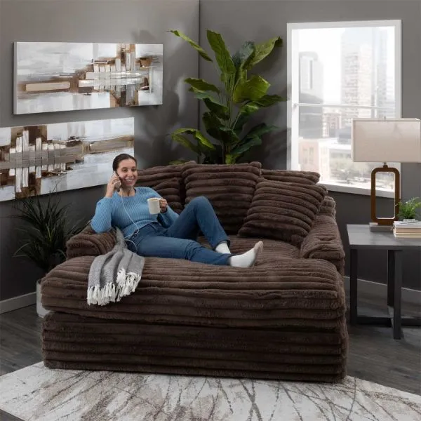 （ Last 49 items）Comfy Upholstered Chaise Lounge Sofa