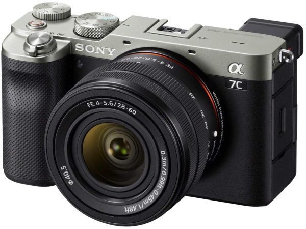 Alpha 7C Full-Frame Compact Mirrorless Camera Kit - Silver (ILCE7CL/S)