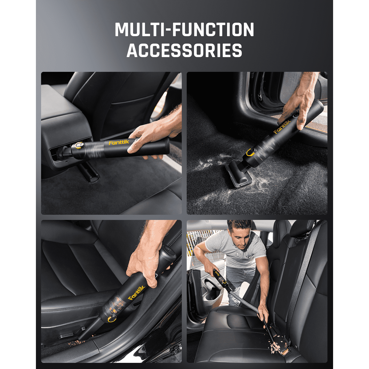 Fanttik Slim V8 Cordless Car Vacuum