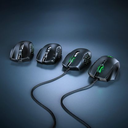  Naga V2 Pro Wireless MMO Gaming Mouse: 19+1 Programmable Buttons w/Swappable Side Plates - HyperScroll Pro Wheel - Focus Pro 30K Optical Sensor - Optical Mouse Switches Gen-3-300 Hr Battery