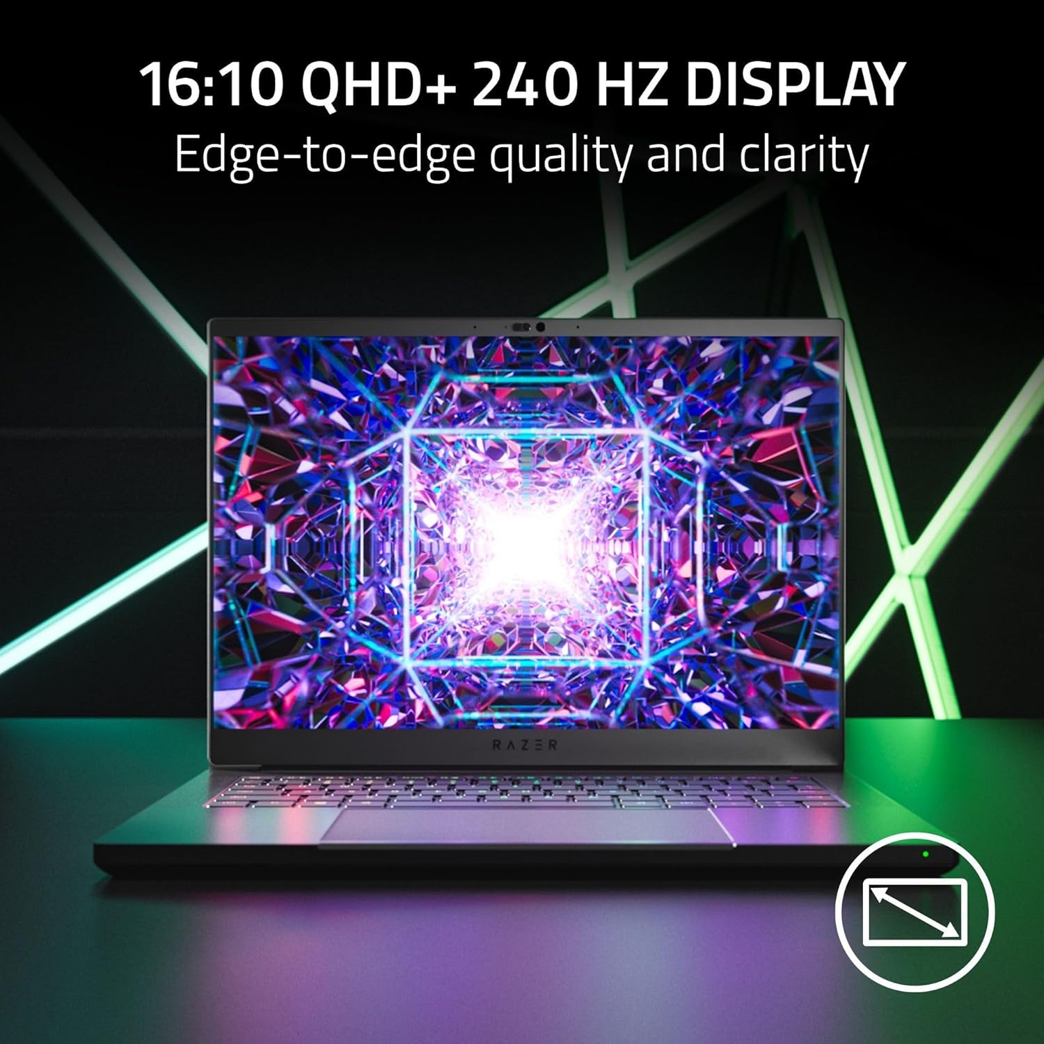 Blade 14 Gaming Laptop: AMD Ryzen 9 7940HS CPU - NVIDIA GeForce RTX 4070 GPU - 14" 16:10 QHD+ 240Hz -16GB DDR5 RAM - 1TB SSD - Windows 11 - Vapor Chamber Cooling - Chroma RGB
