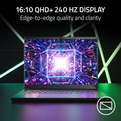 Blade 14 Gaming Laptop: AMD Ryzen 9 7940HS CPU - NVIDIA GeForce RTX 4070 GPU - 14" 16:10 QHD+ 240Hz -16GB DDR5 RAM - 1TB SSD - Windows 11 - Vapor Chamber Cooling - Chroma RGB