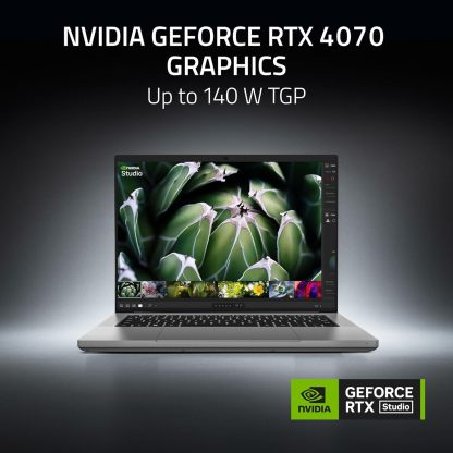 Blade 14 Gaming Laptop: AMD Ryzen 9 7940HS CPU - NVIDIA GeForce RTX 4070 GPU - 14" 16:10 QHD+ 240Hz -16GB DDR5 RAM - 1TB SSD - Windows 11 - Vapor Chamber Cooling - Chroma RGB