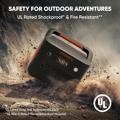 Jackery Explorer 1000 v2 Portable Power Station,1070Wh LiFePO4 Battery,1500W AC/100W USB-C Output, 1 Hr Fast Charge, Solar Generator for Camping,Emergency, RV, Off-Grid Living(Solar Panel Optional)