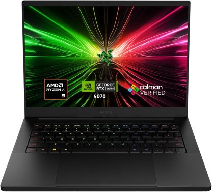 Blade 14 Gaming Laptop: AMD Ryzen 9 7940HS CPU - NVIDIA GeForce RTX 4070 GPU - 14" 16:10 QHD+ 240Hz -16GB DDR5 RAM - 1TB SSD - Windows 11 - Vapor Chamber Cooling - Chroma RGB